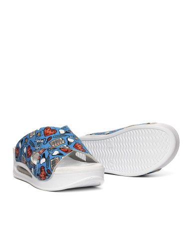 Zueco Tiras cruzadas Airmax 03-HOPE BLUE