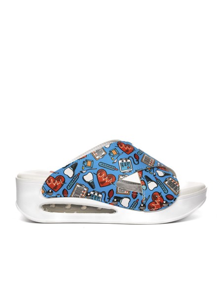 Zueco Tiras cruzadas Airmax 03-HOPE BLUE