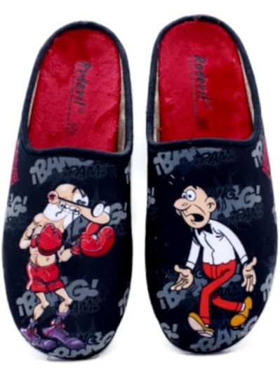 Pantufla agente especial - rojo 2