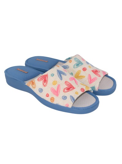 Zapatilla corazones DeValverde 1588