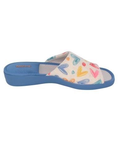 Zapatilla corazones DeValverde 1588