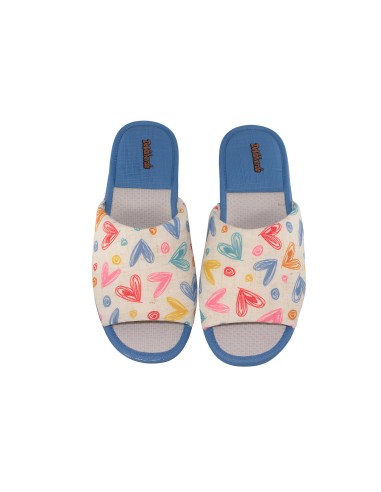 Zapatilla corazones DeValverde 1588