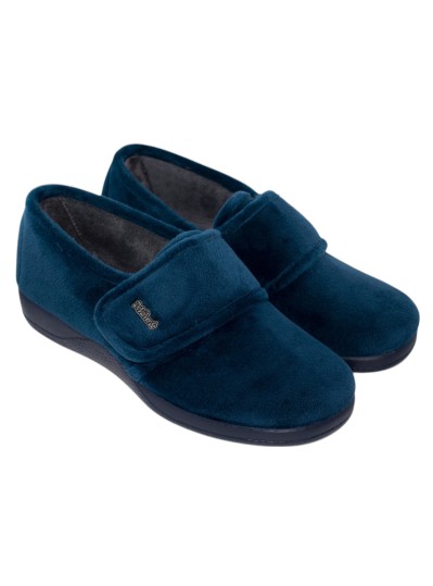 Zapatilla velcro calida casa comoda 1149
