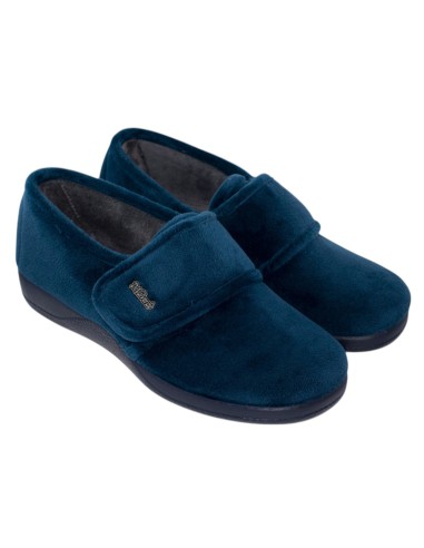 Zapatilla velcro calida casa comoda 1149