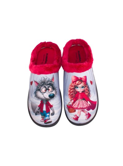 Pantufla abierta caperucita PLUMAFLEX 12213
