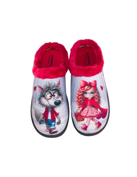 Pantufla abierta caperucita PLUMAFLEX 12213