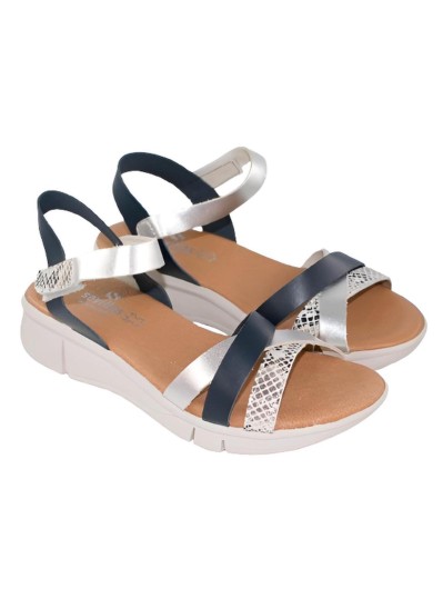sandalia clasica tirtas cruzadas piel 382